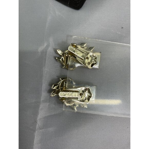 Vintage Coro Necklace & Earrings Set With Yellow Marbled Design - Picture 8 of 8